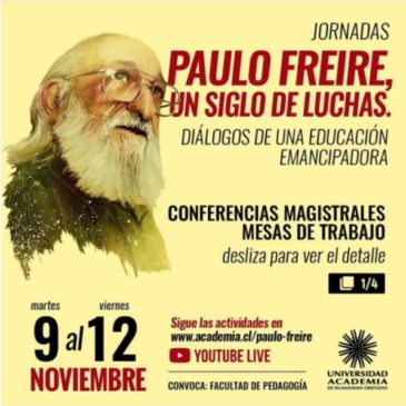 Paulo Freire, un siglo de luchas – Jornadas